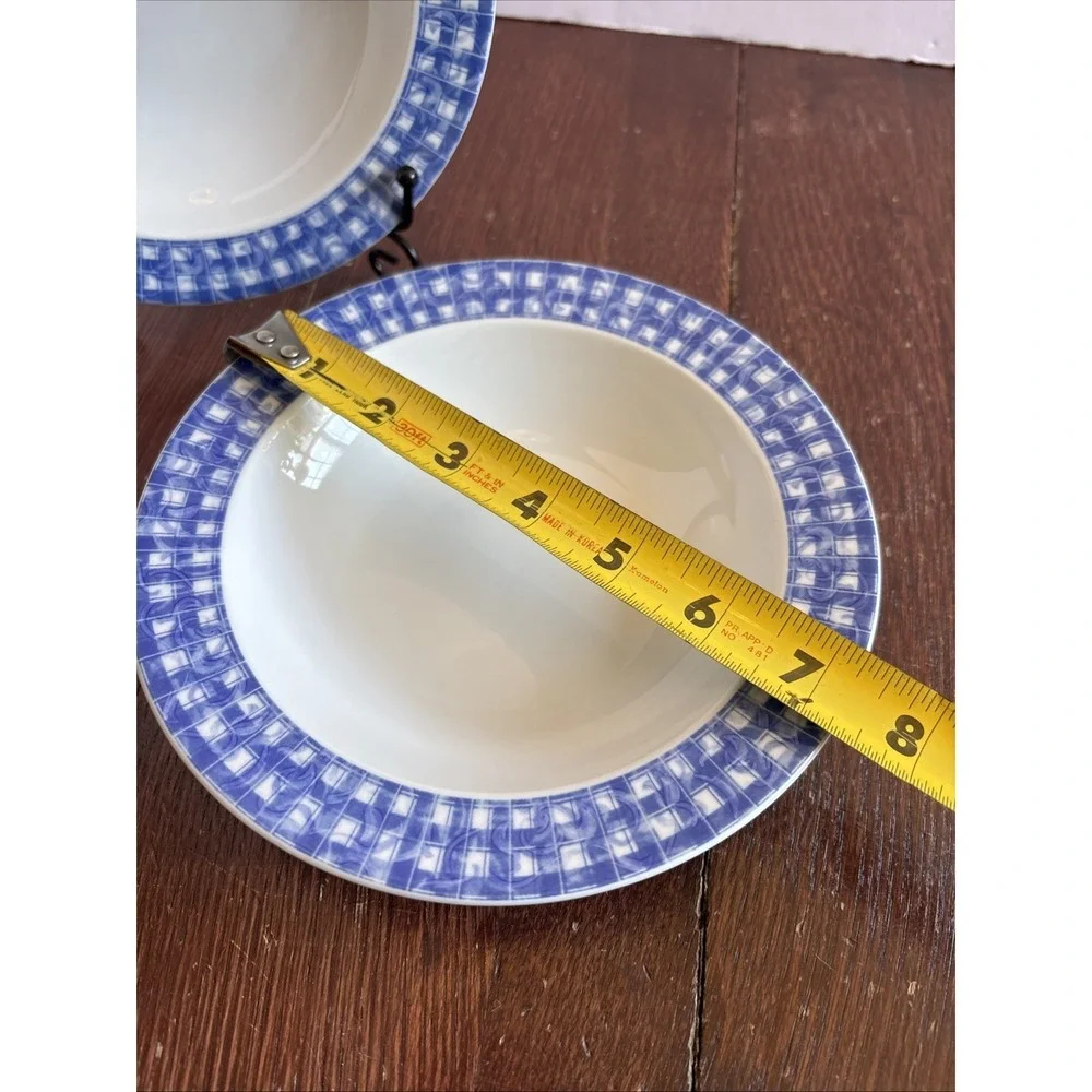 Oneida 1998 discontinued Table Trends BLUE HEATHER 7 3/8